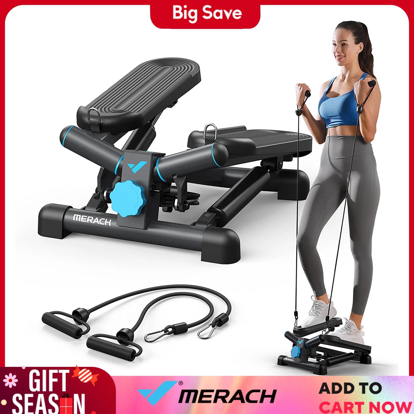 Mini Stepper for Exercise 330LBS Capacity Compact Design