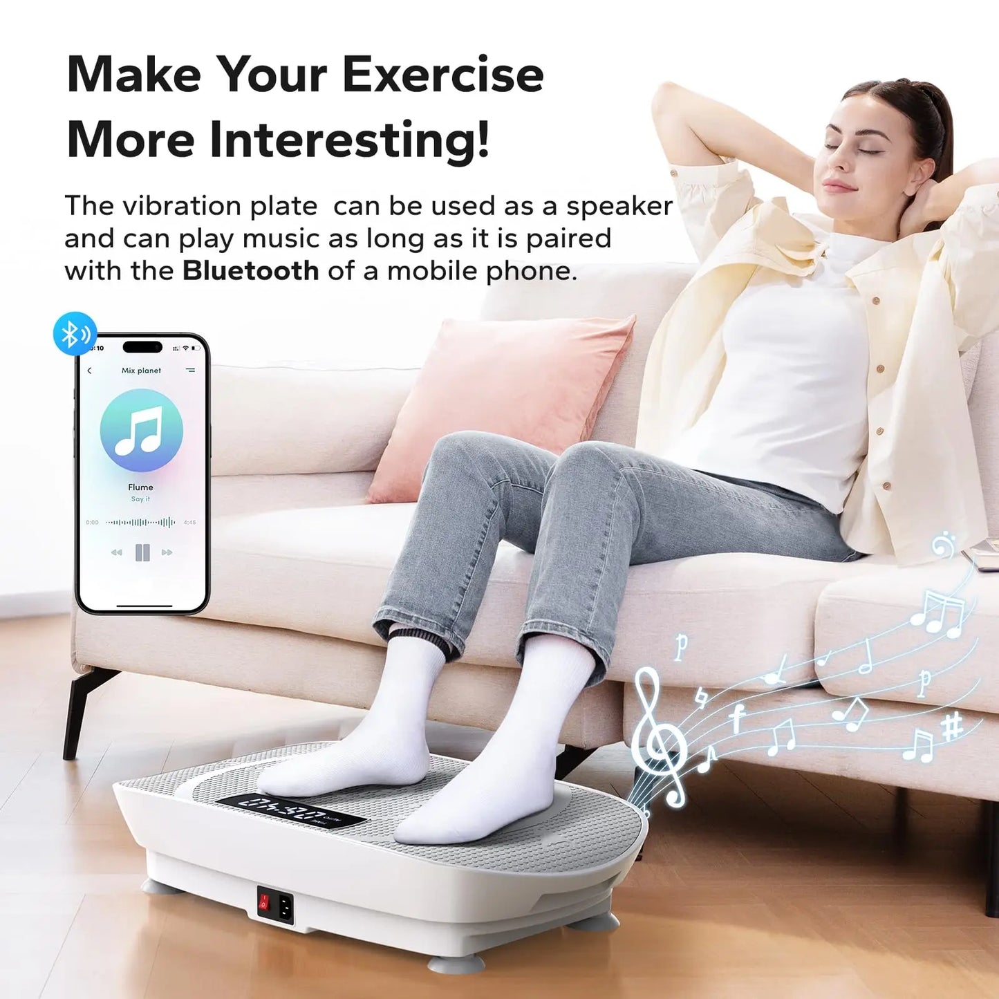 MERACH Vibration Plate Exercise Machine Whole Body Workout