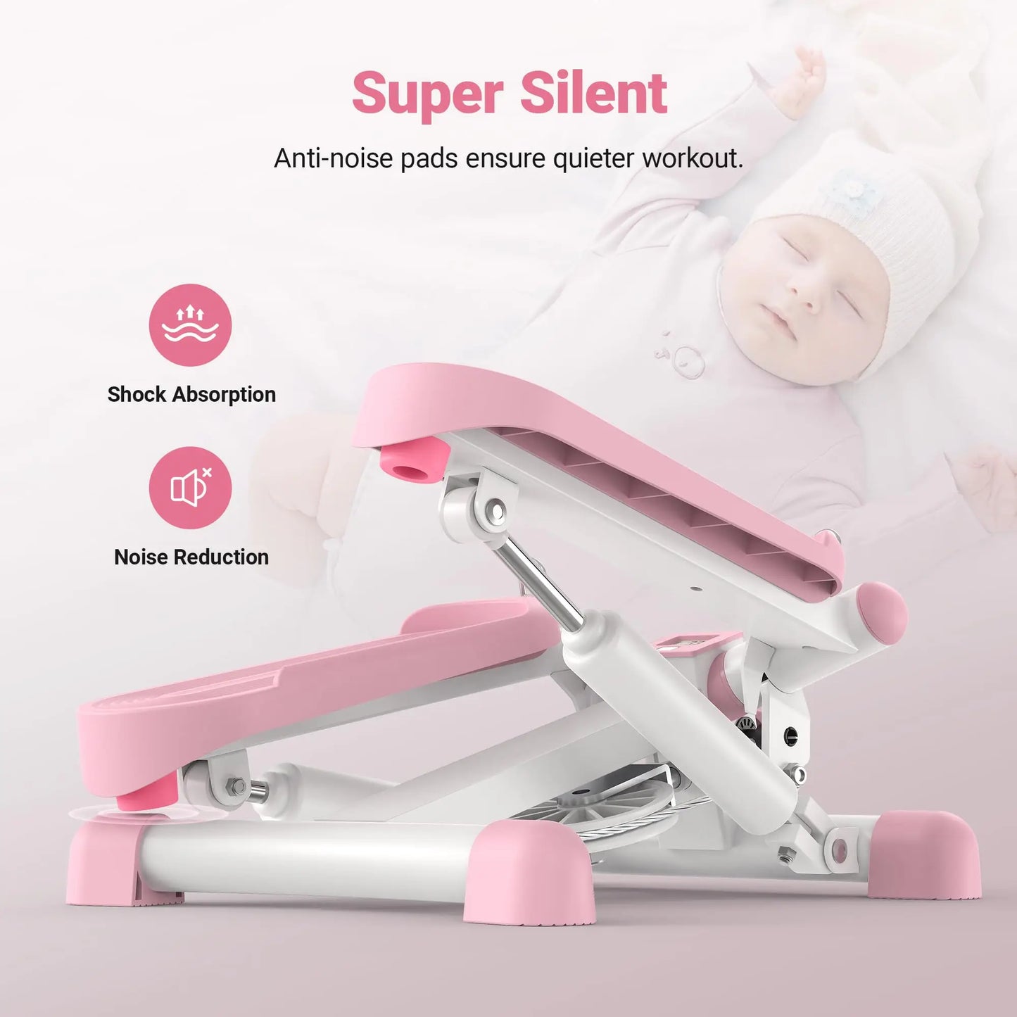 Mini Stepper for Exercise 330LBS Capacity Compact Design