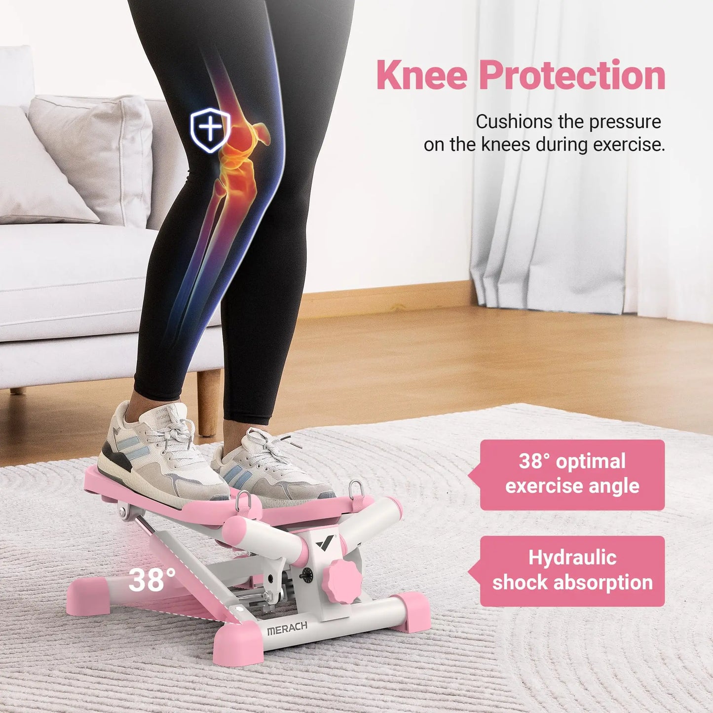 Mini Stepper for Exercise 330LBS Capacity Compact Design