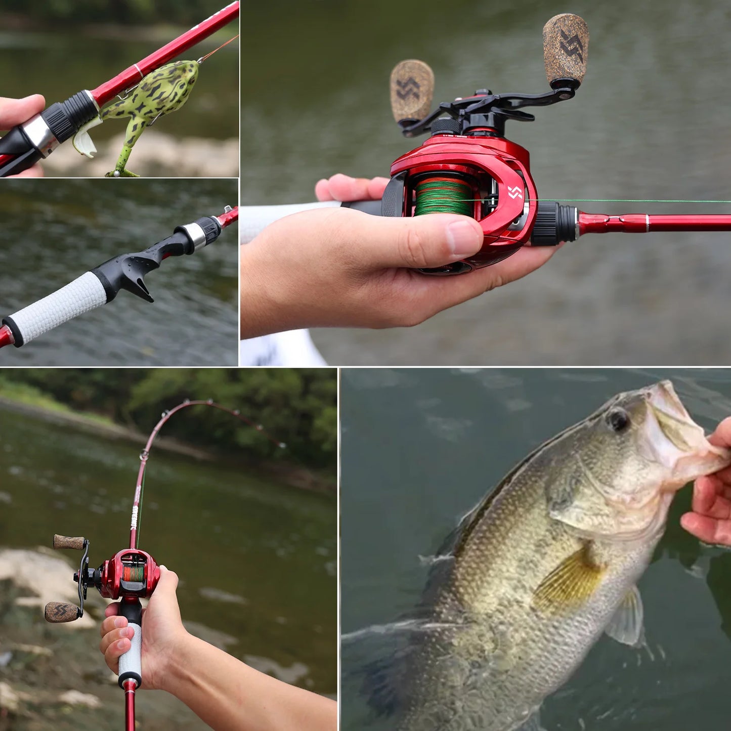 Fishing Rod Spinning & Casting, bass fishing
