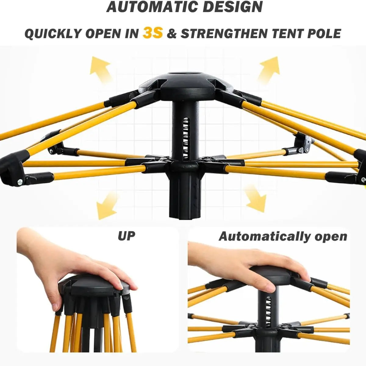 Automatic Quick Opening Camping Tent For Self Driving
