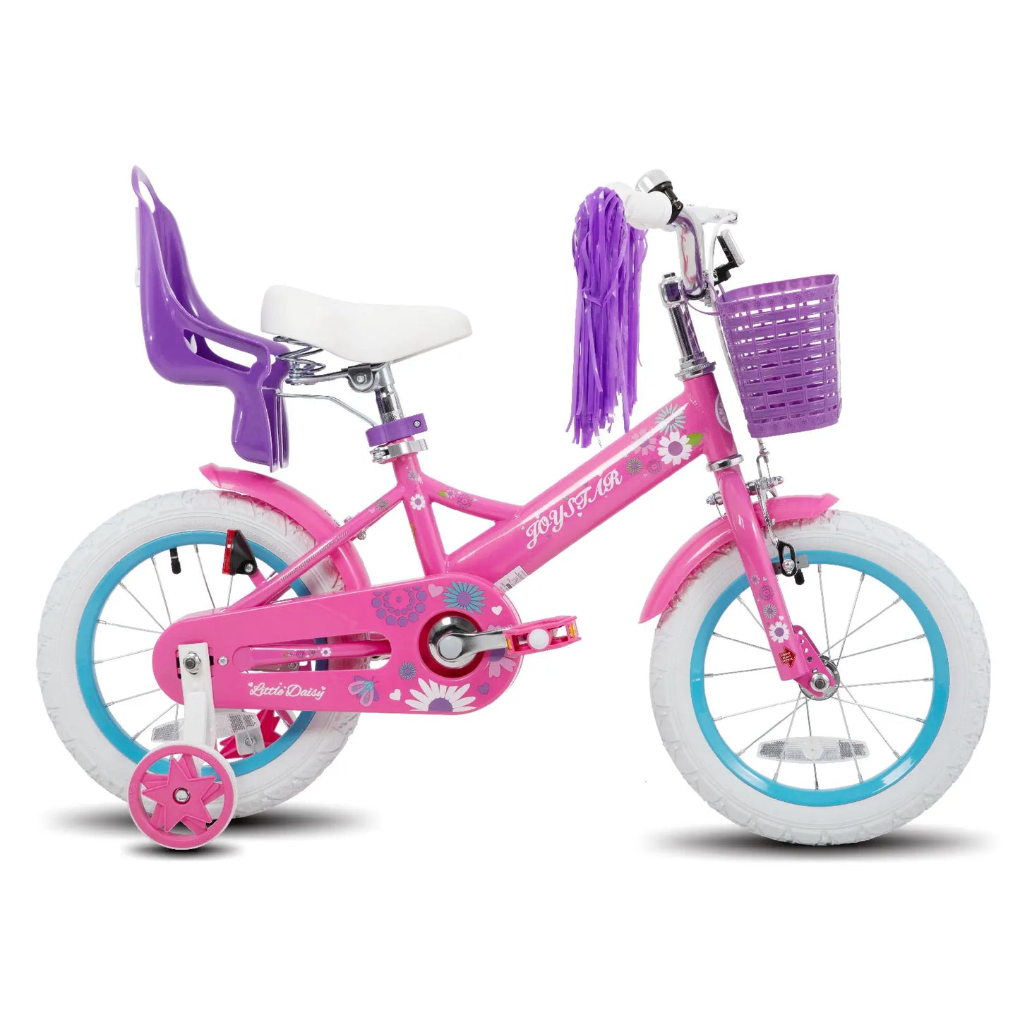 JOYSTAR Kids Bike for Ages 2-7 with Doll Seat & Streamers