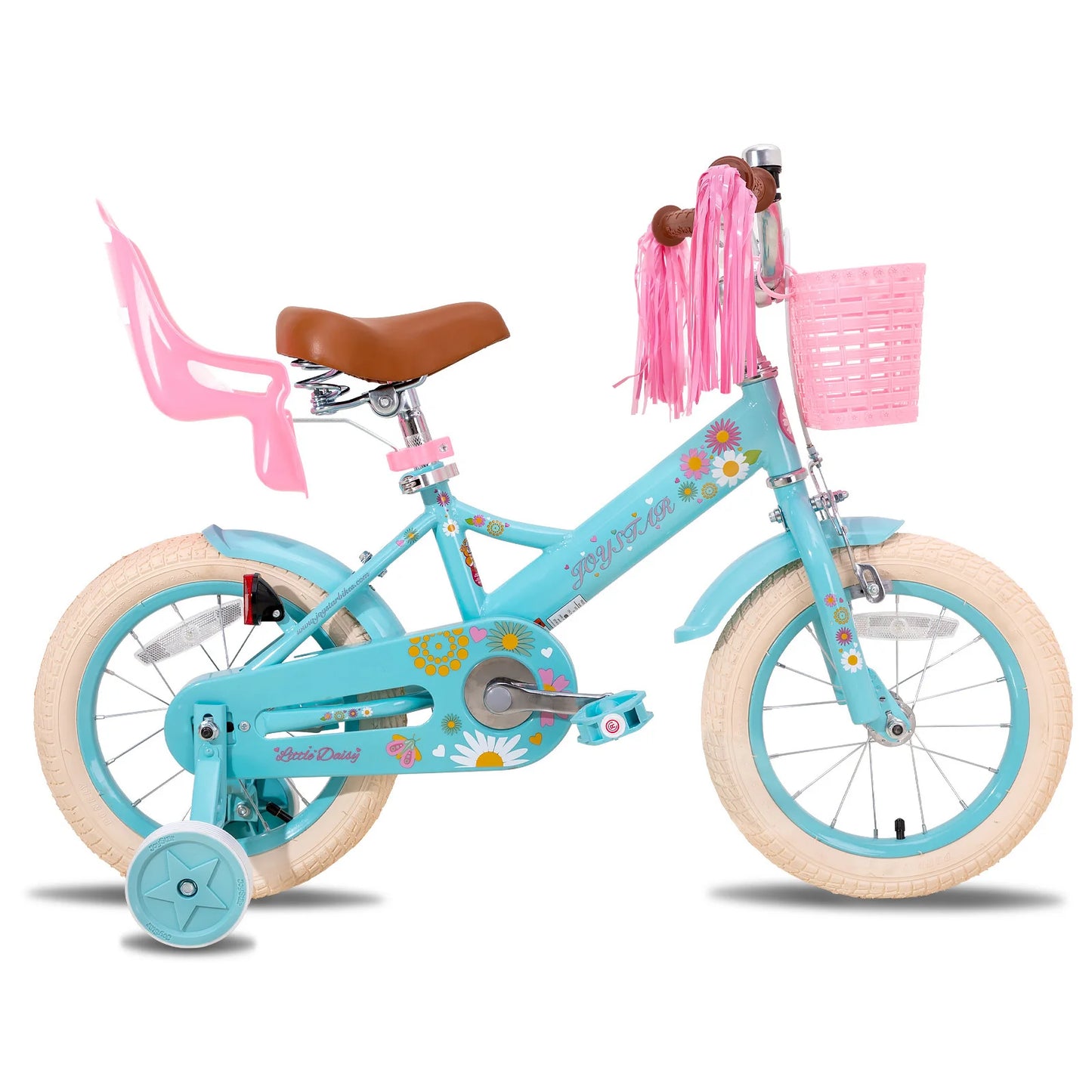 JOYSTAR Kids Bike for Ages 2-7 with Doll Seat & Streamers