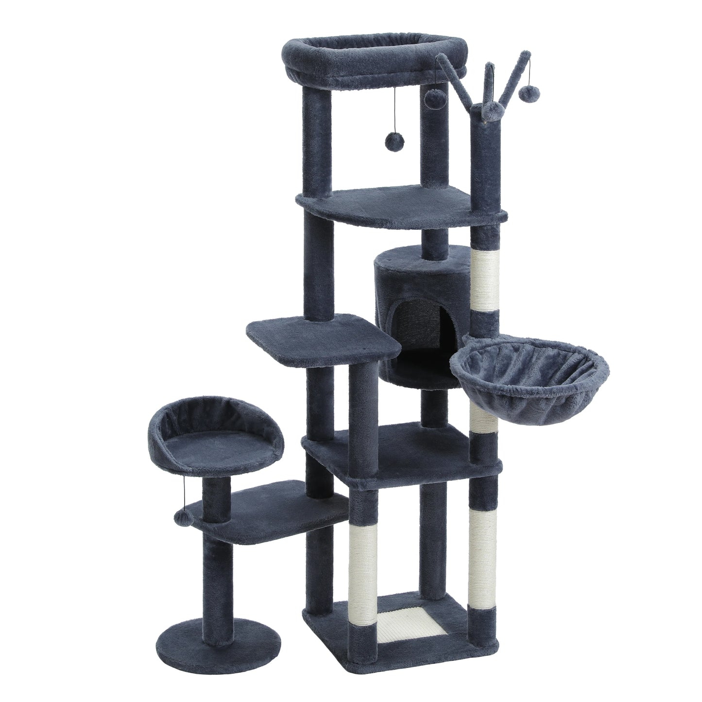 Large Cat Tree for Indoor Cats – 7-Level Activity Castle