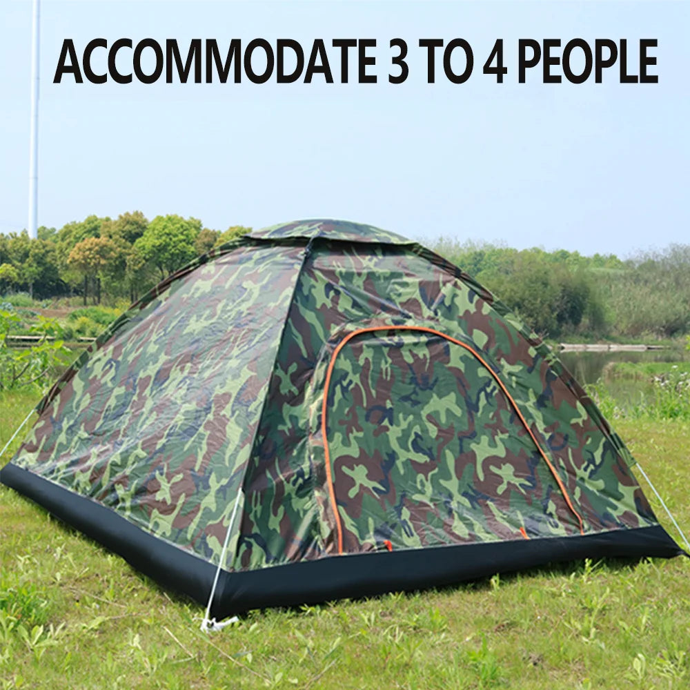 Building 3 4 Person Automatic Pop Up Outdoor Camping Tent