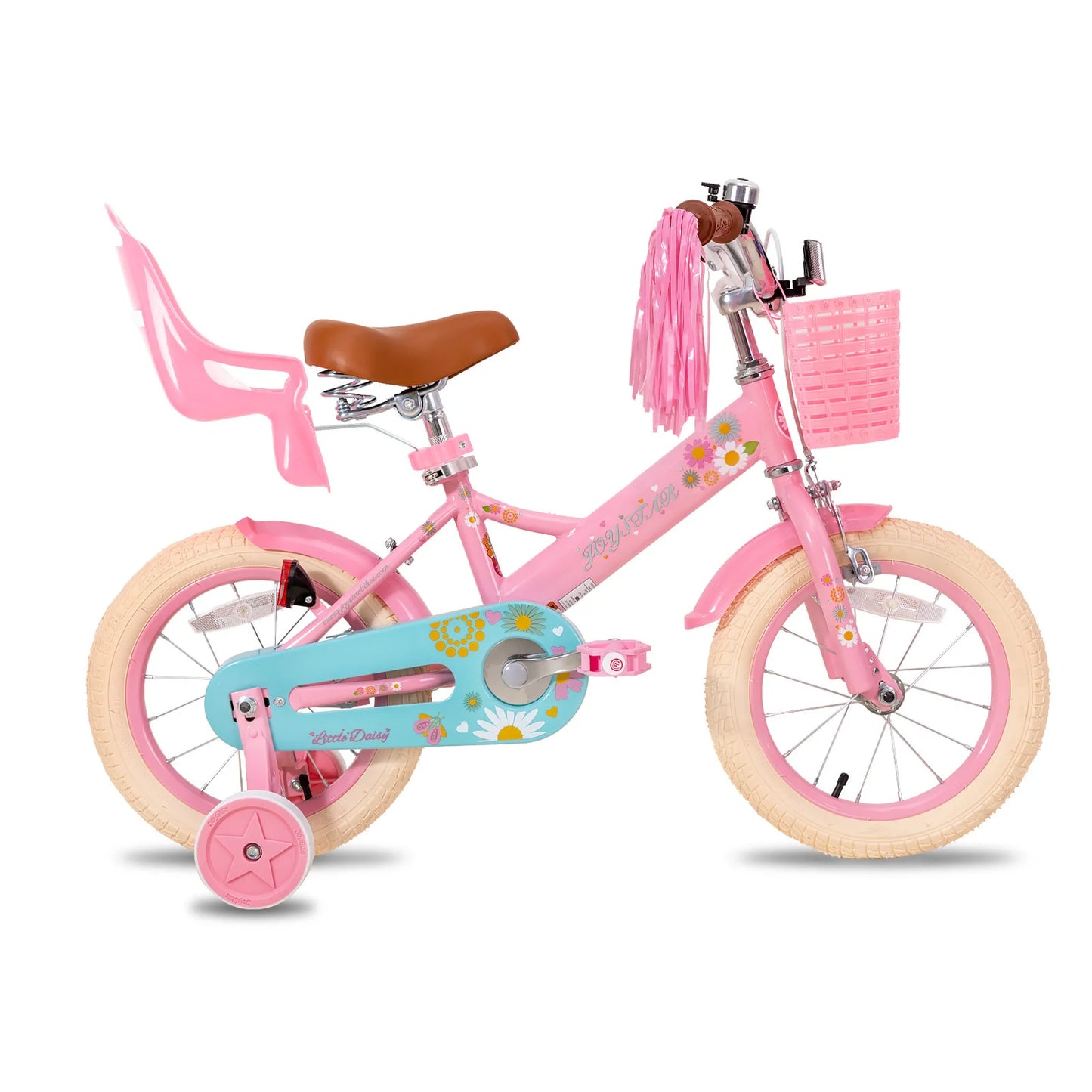 JOYSTAR Kids Bike for Ages 2-7 with Doll Seat & Streamers