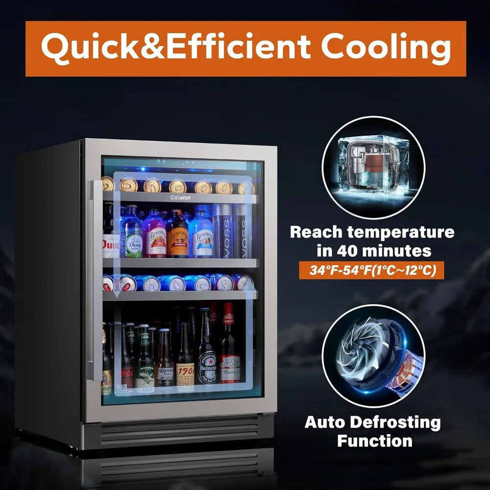 180 Cans of 34 ° F-54 ° F Beverage Refrigerator Cooler