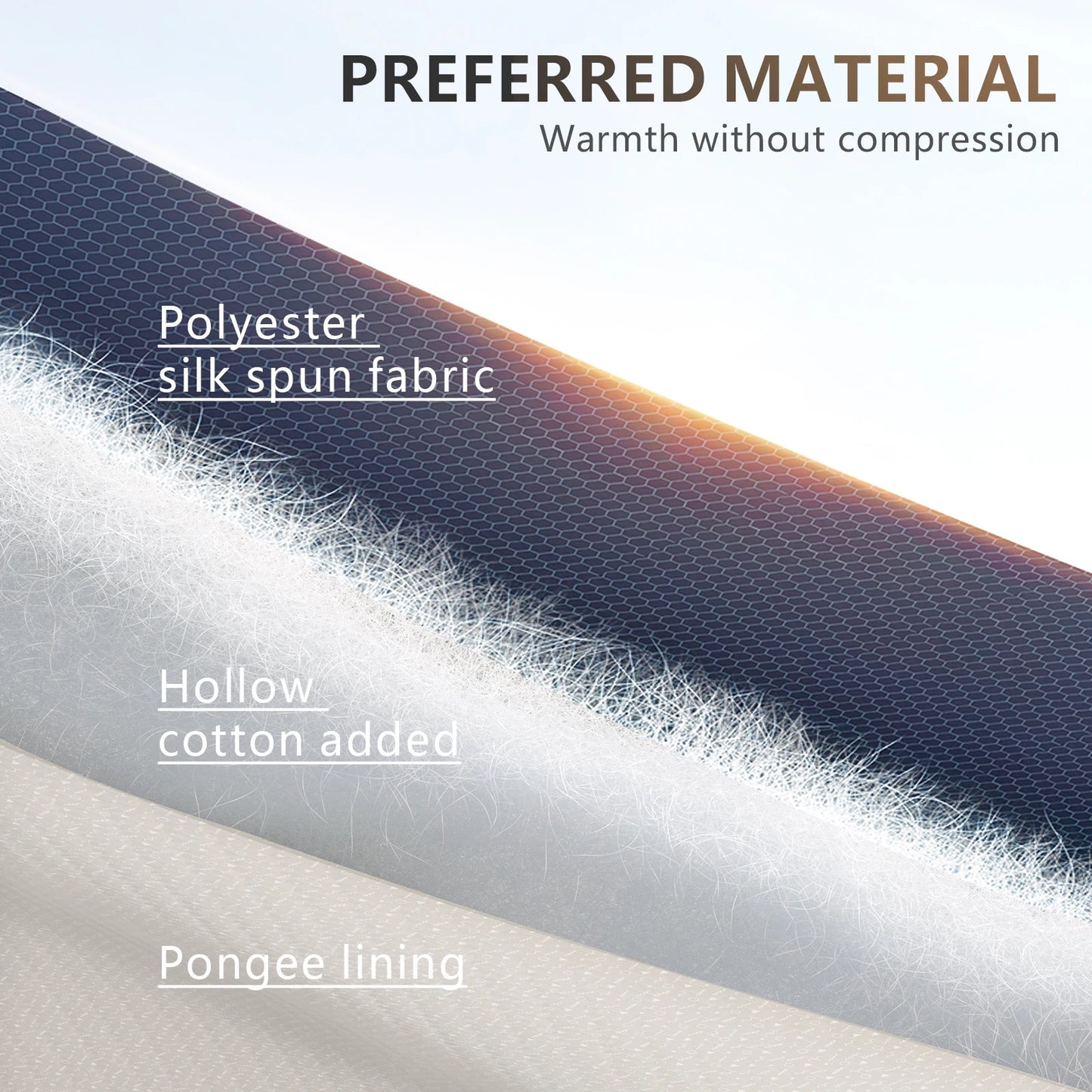 Winter Envelope Sleeping Bag for Cold Weather