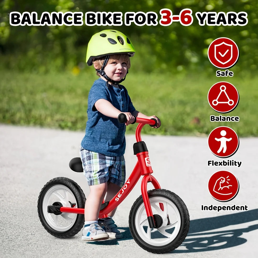 Sejoy Kids Lightweight Balance Bike Pedalless Gift Age 2-5