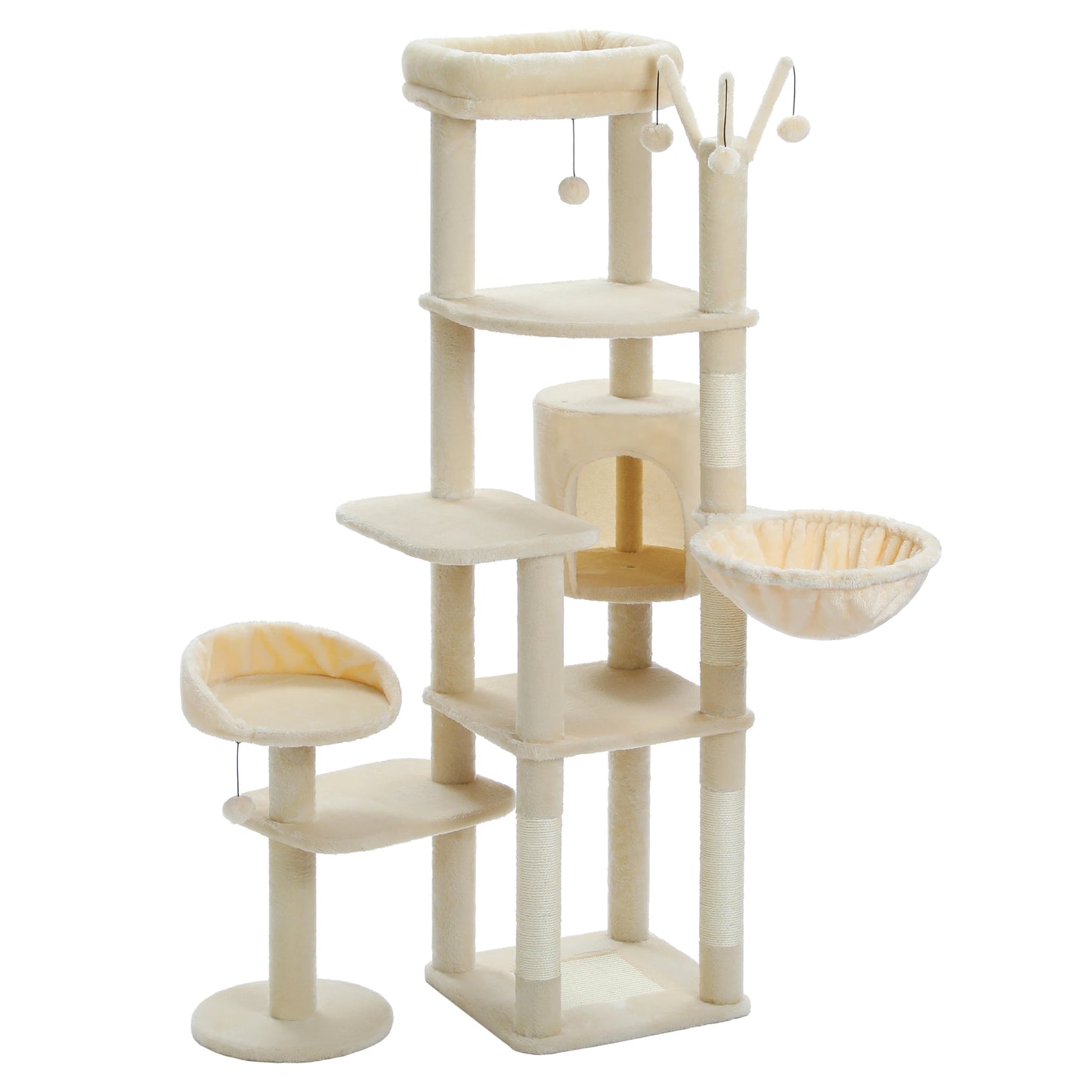 Large Cat Tree for Indoor Cats – 7-Level Activity Castle