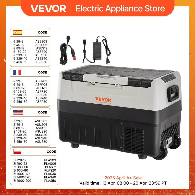 45L/55L Foldable Handle Car Refrigerator for Travel Use