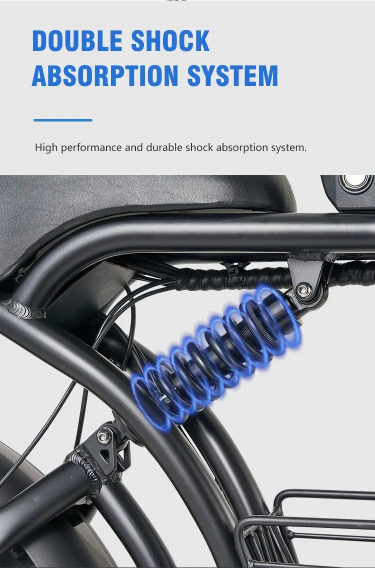K7-1 Electric Bike – High-Speed, Brushless Motor, Carbon Steel Frame