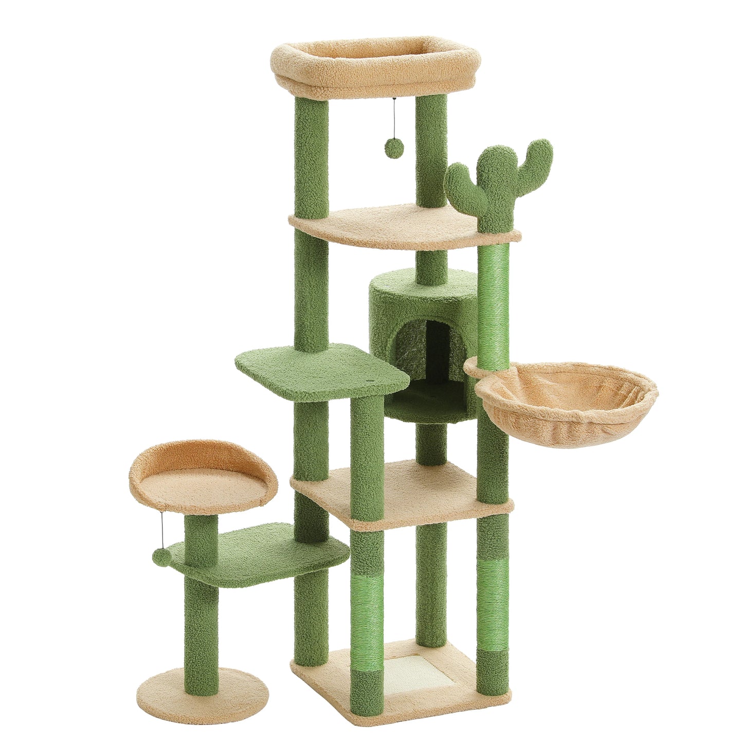 Large Cat Tree for Indoor Cats – 7-Level Activity Castle