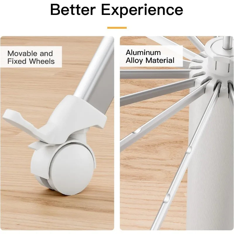 Four-Legged Clothes Drying Rack, Foldable