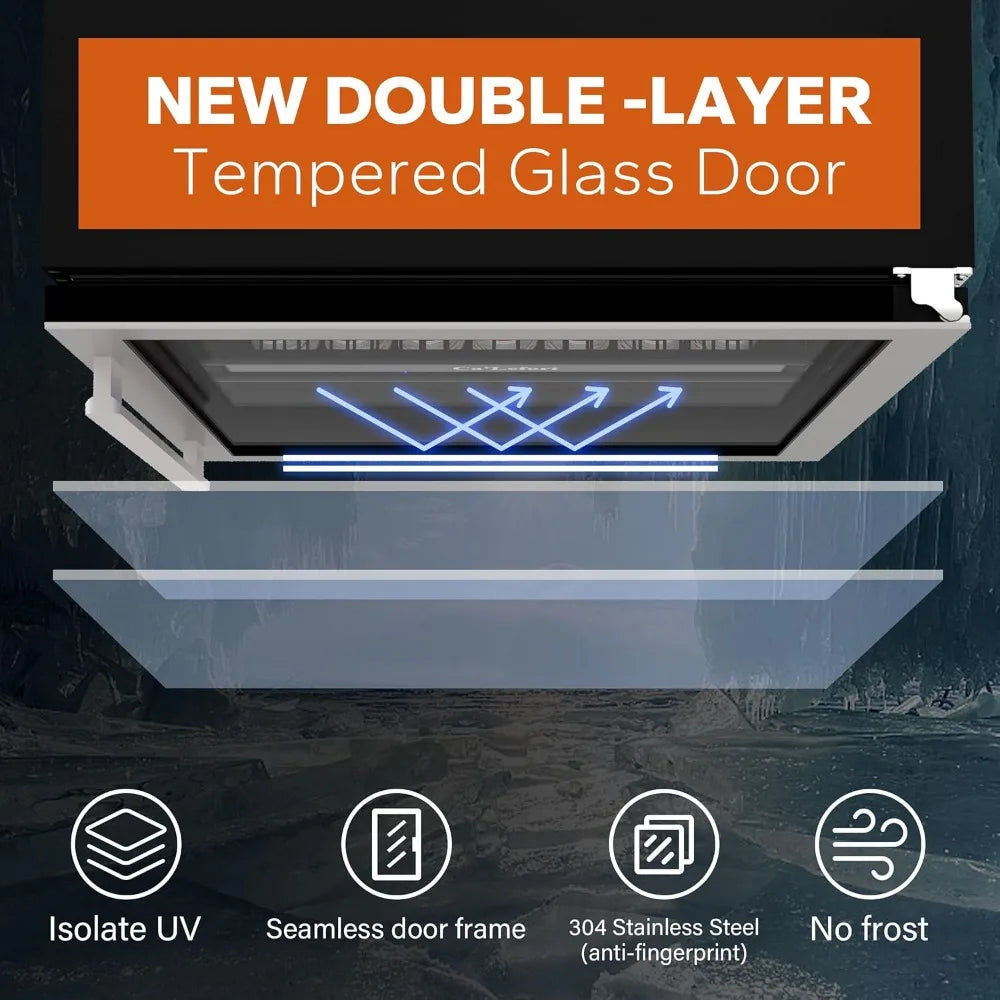 180 Cans of 34 ° F-54 ° F Beverage Refrigerator Cooler