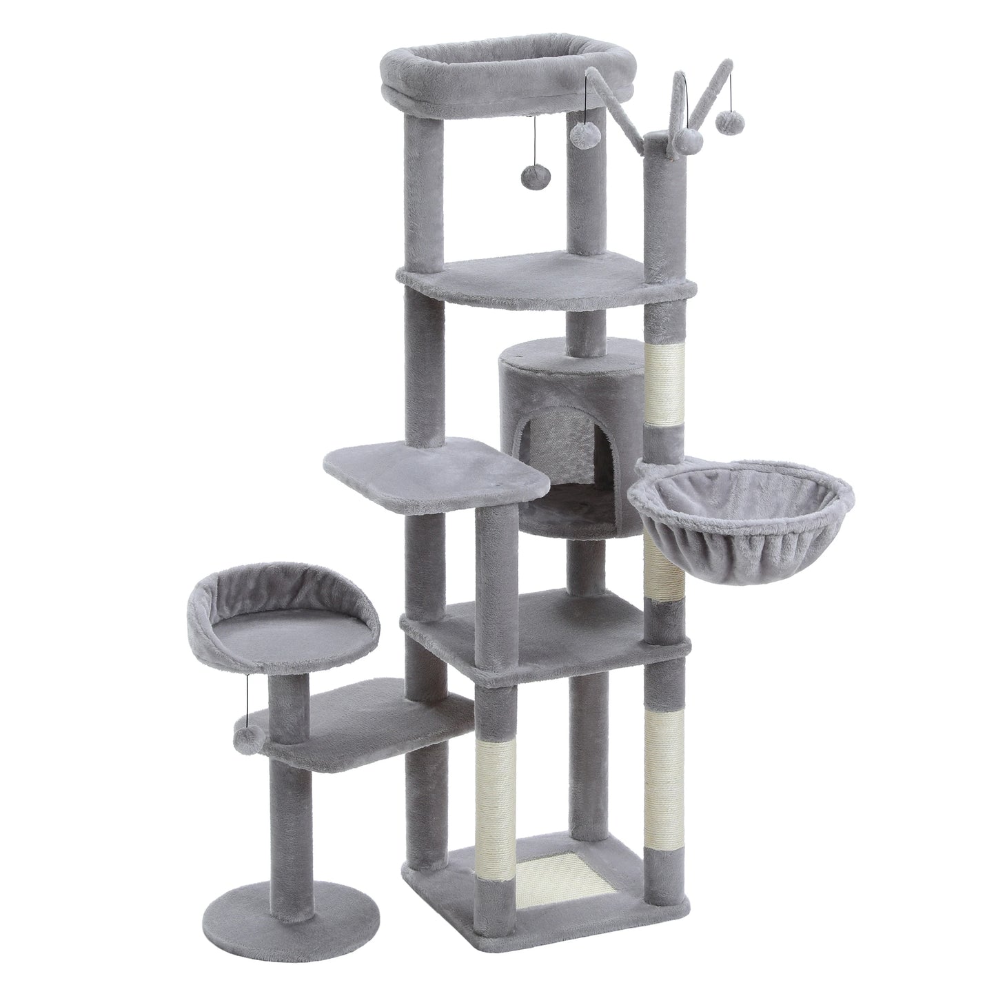 Large Cat Tree for Indoor Cats – 7-Level Activity Castle