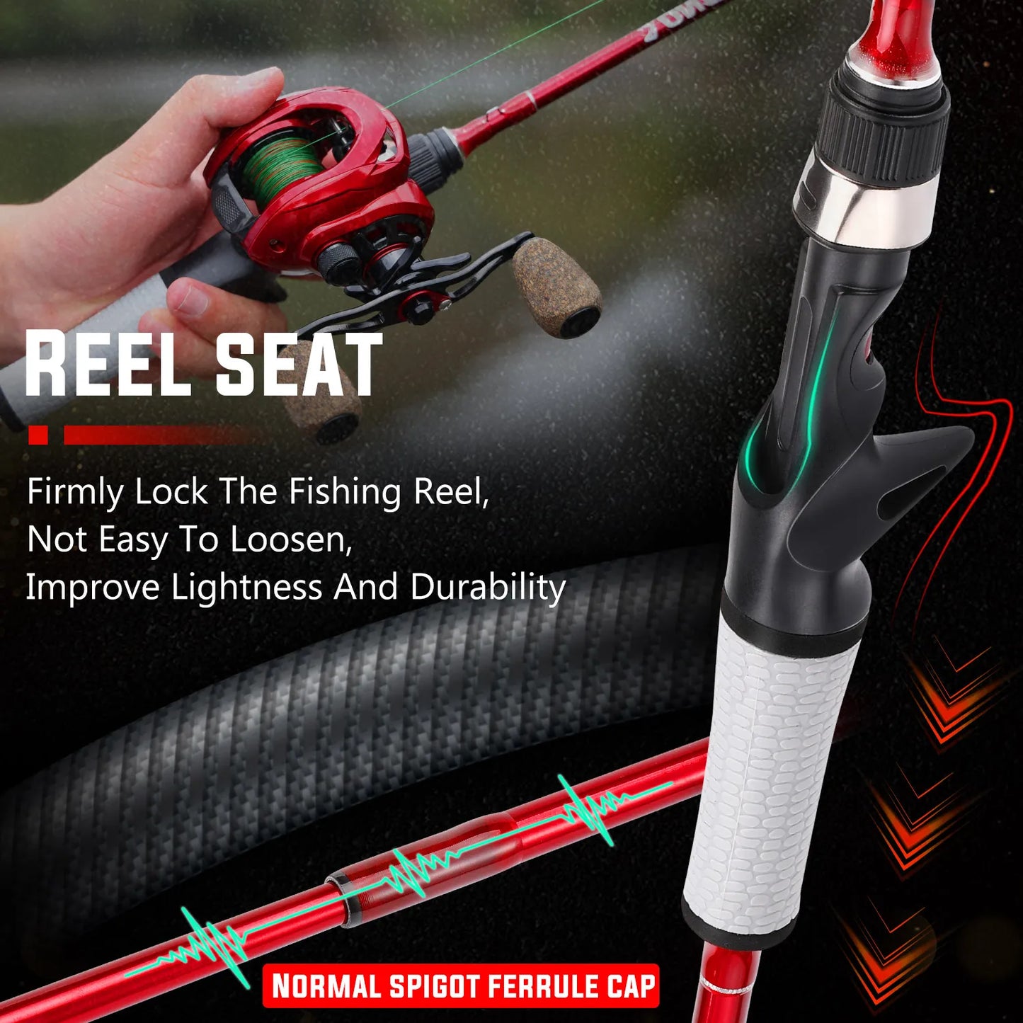 Fishing Rod Spinning & Casting, bass fishing