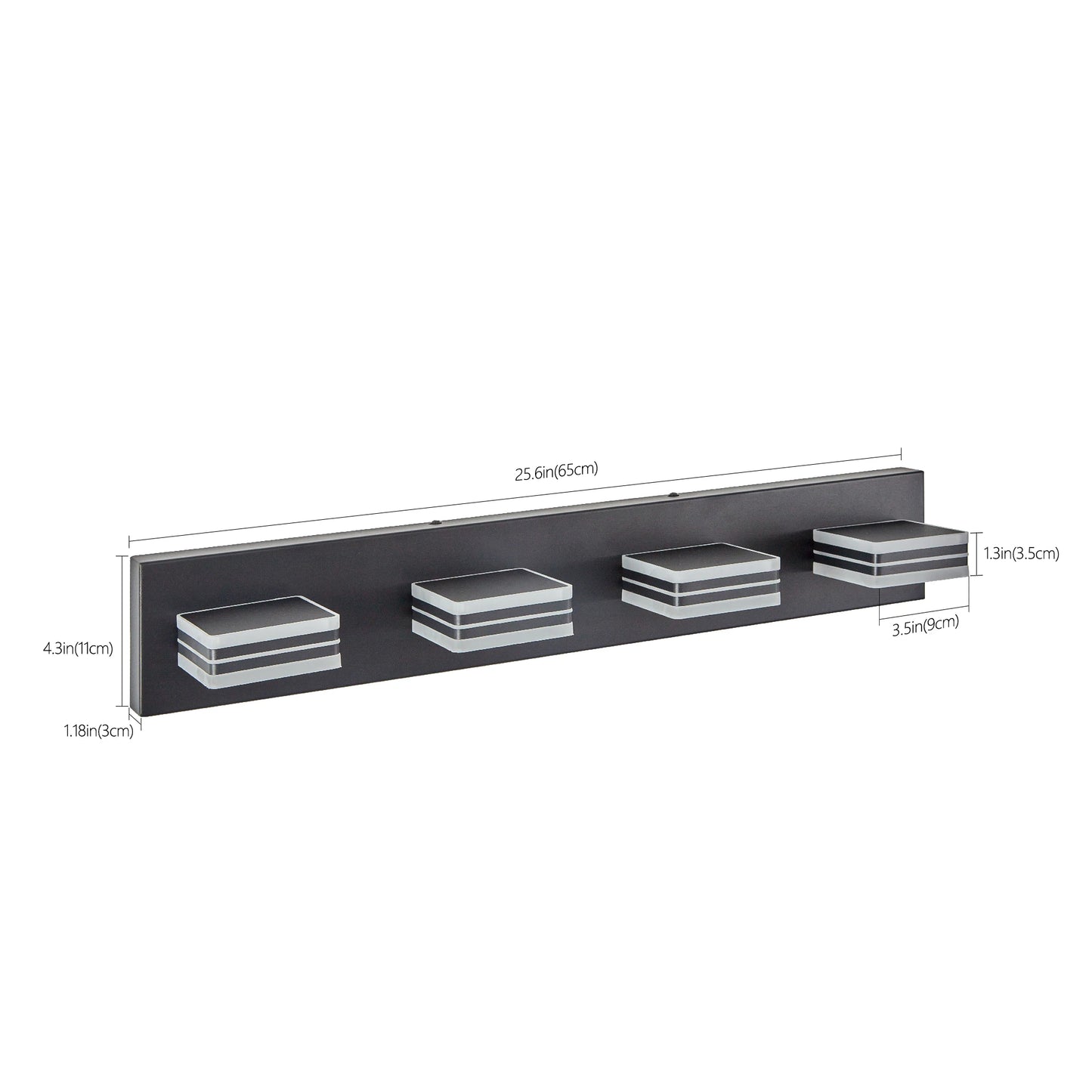 ARLGSITE LED Vanity Lights 4 Lamps Wall Mounted Over Mirror