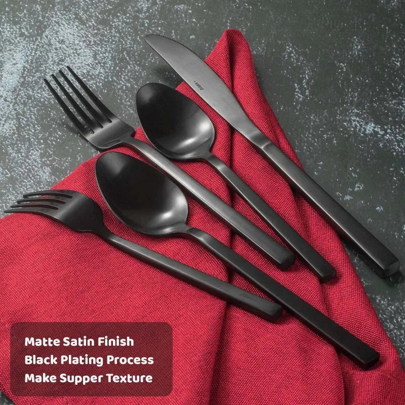 20-Piece Stainless Steel Flatware Satin Polished