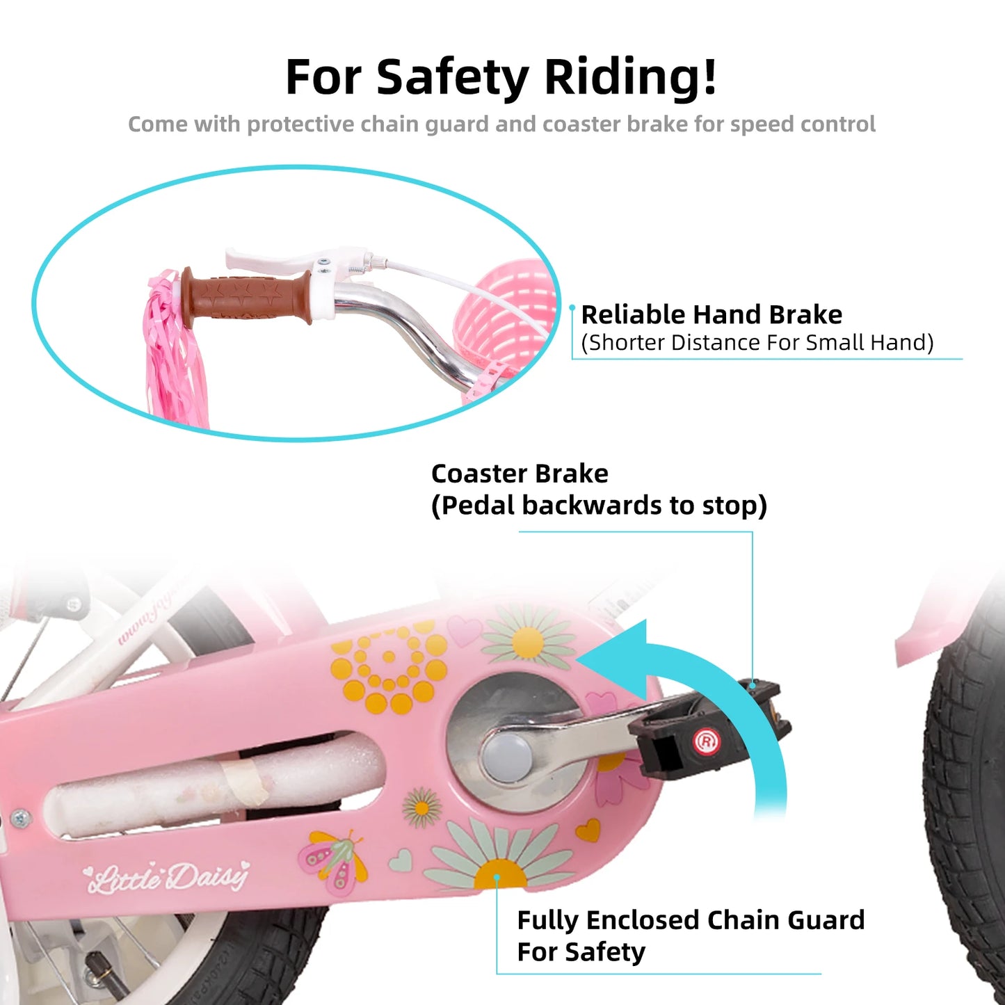JOYSTAR Kids Bike for Ages 2-7 with Doll Seat & Streamers