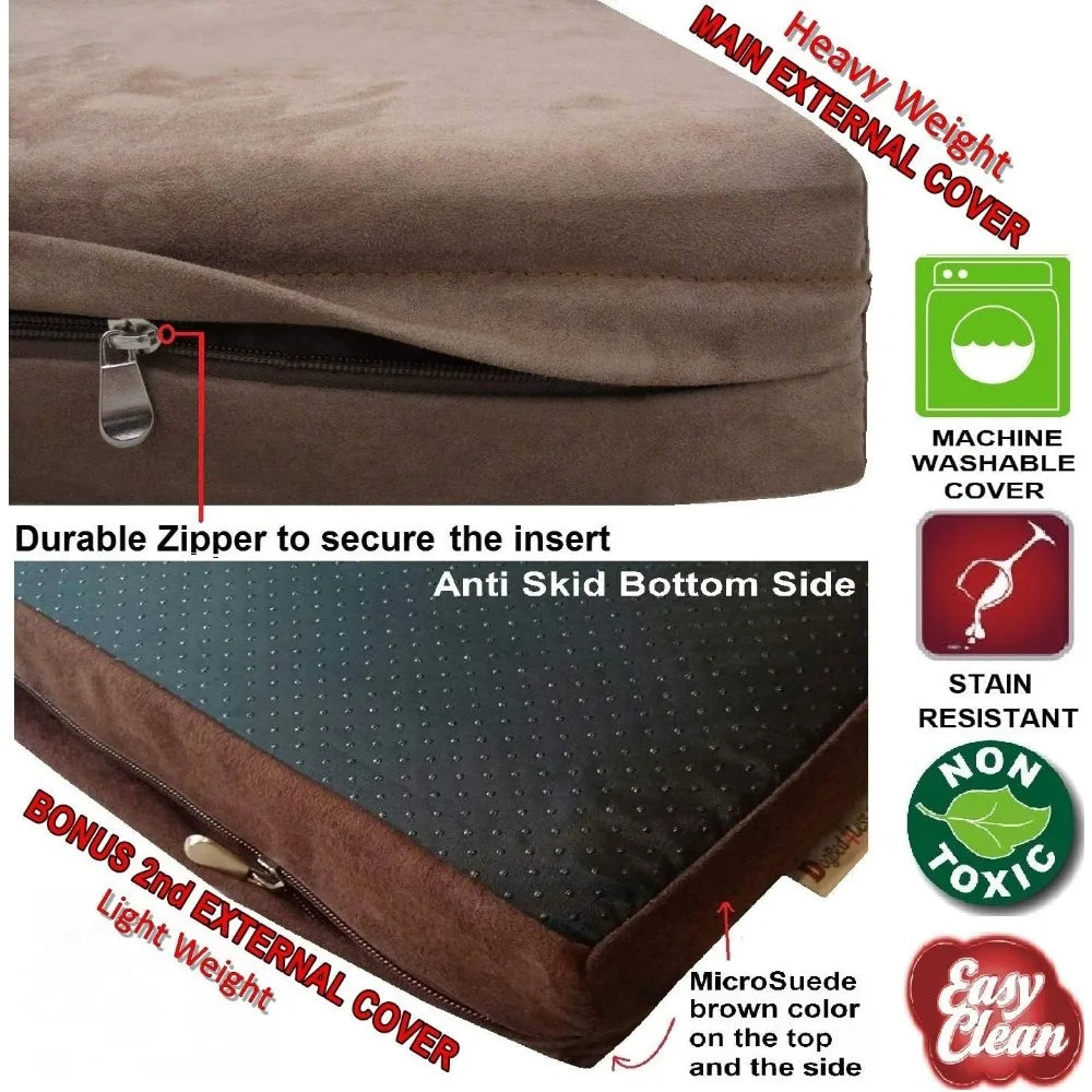 True Orthopedic Gel Memory Foam Dog Bed for Ultimate Comfort