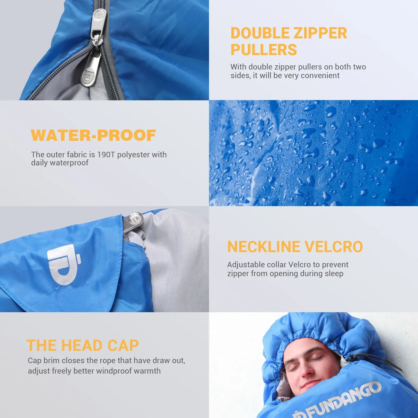 Double Cold Weather Sleeping Bag for Winter