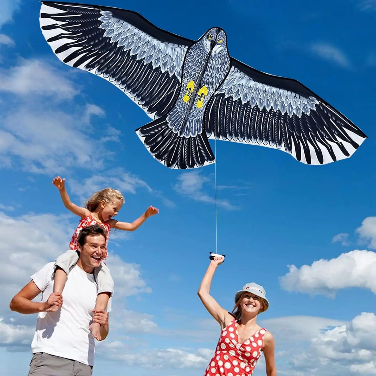 New Outdoor Fun Sports Huge 185cm Eagle Kite For All Ages