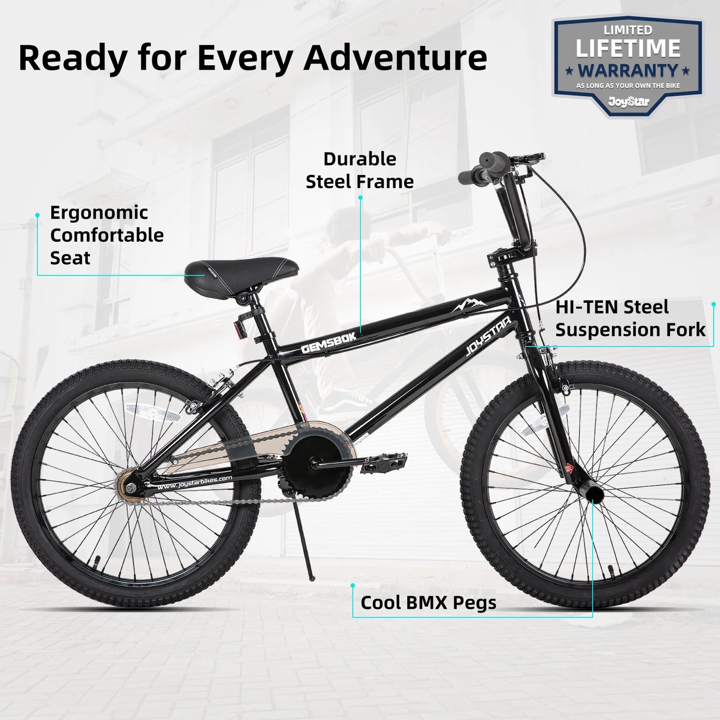 JOYSTAR 20 Inch BMX Bike for Kids, Freestyle Bicycle