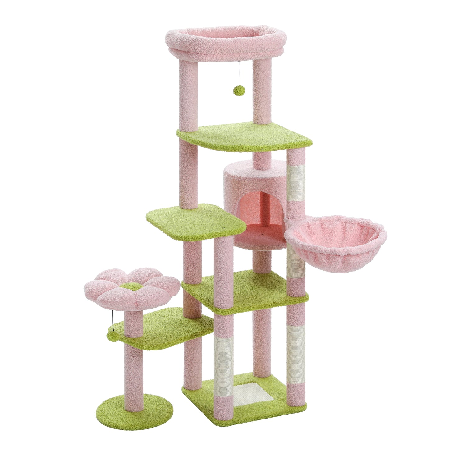 Large Cat Tree for Indoor Cats – 7-Level Activity Castle