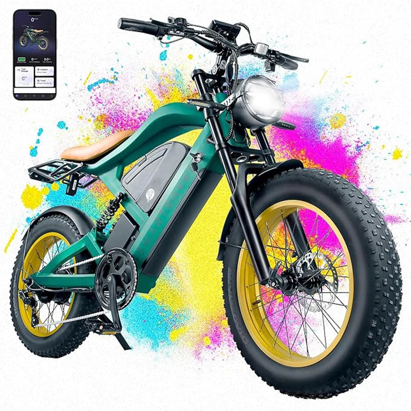 1200W Single Wheel Drive All Terrain Electric Bicycle 48V