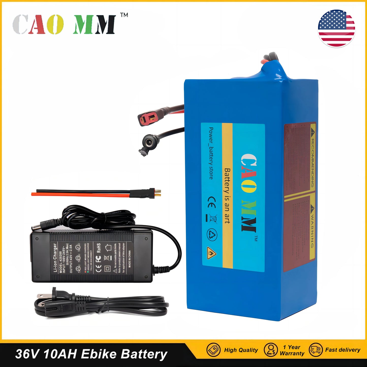 Lithium Battery Pack For Bike, Bicycle, Scooter 36V 10Ah