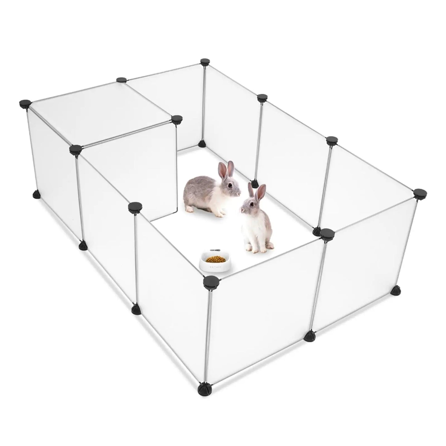 Portable Large Pet Playpen - Plastic Fence for Small Animals