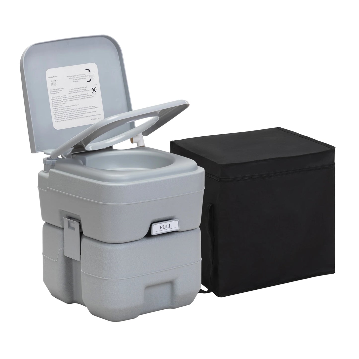 Porta Potty With 5.3 Gallon Waste Tank for Camping