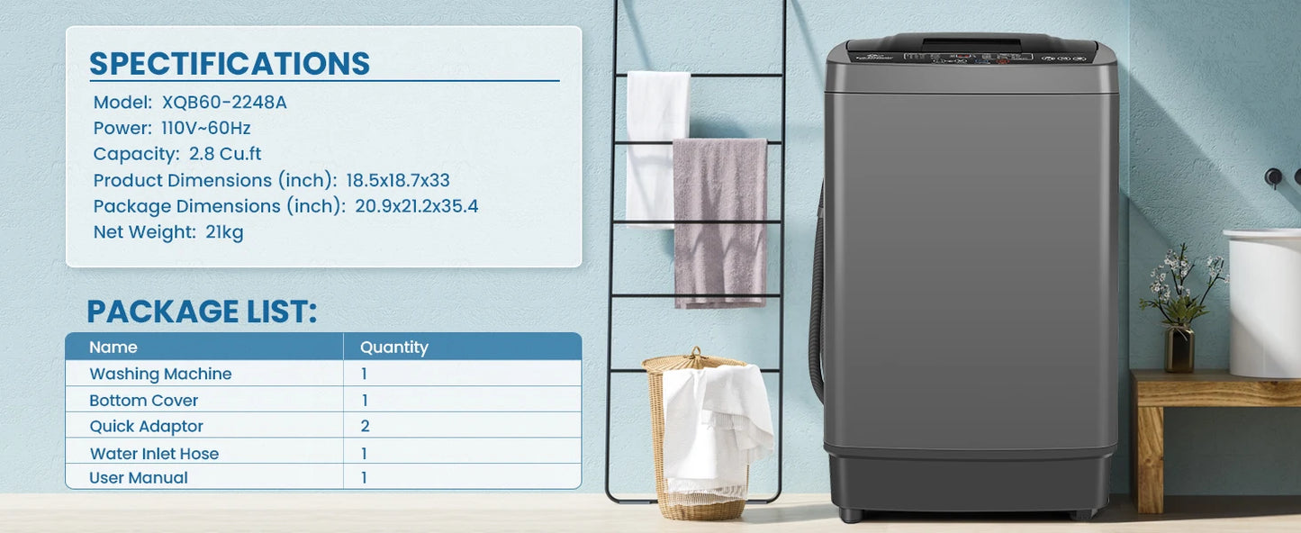 17.8 Lbs Washer Dryer Combo