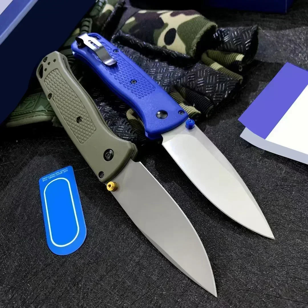 BM535 folding knife 440c steel blade hunting