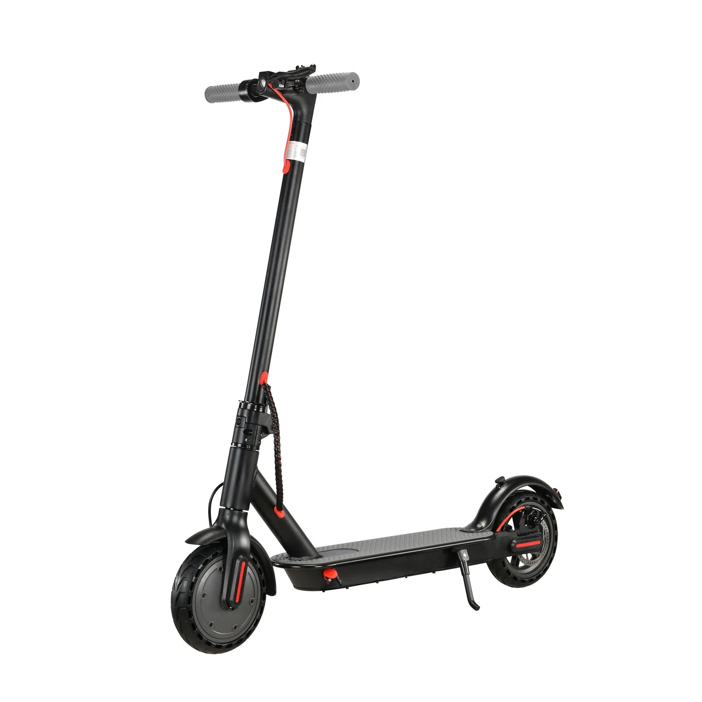 Black 350W Electric Scooter with Phone Holder for Adults