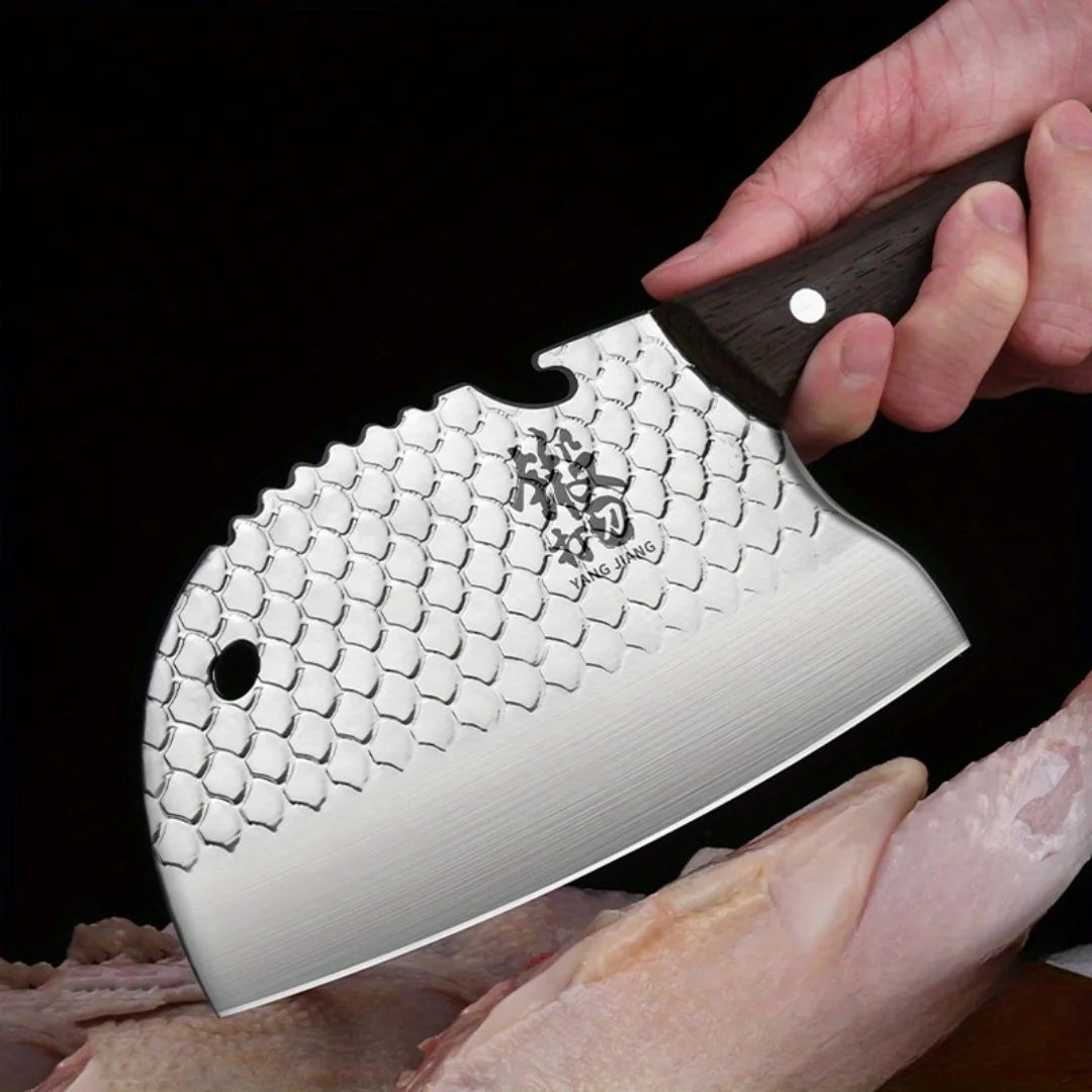 1pc Chef's Sharp Steel Meat Cleaver Knife