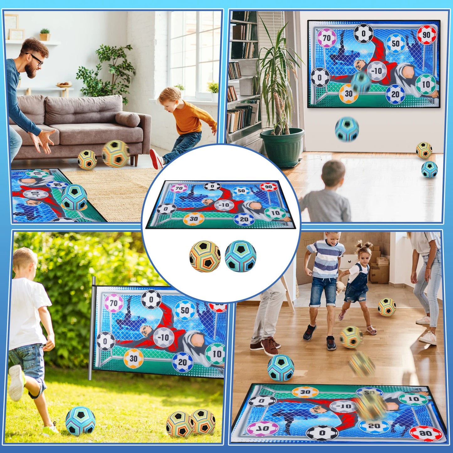 VATOS Football Ball Game Set for Kids Indoor Outdoor Soccer
