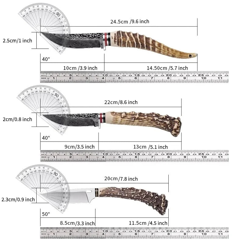 3PCS Steak Knife,400 Series Stainless Sharp
