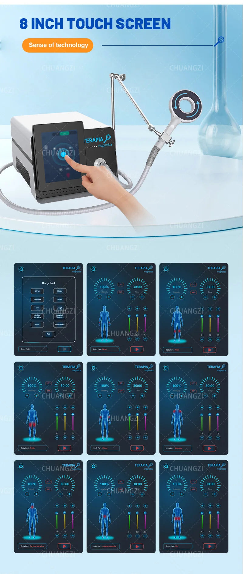 Portable Therapy Pain Relief Treatment Physiotherapy Machine