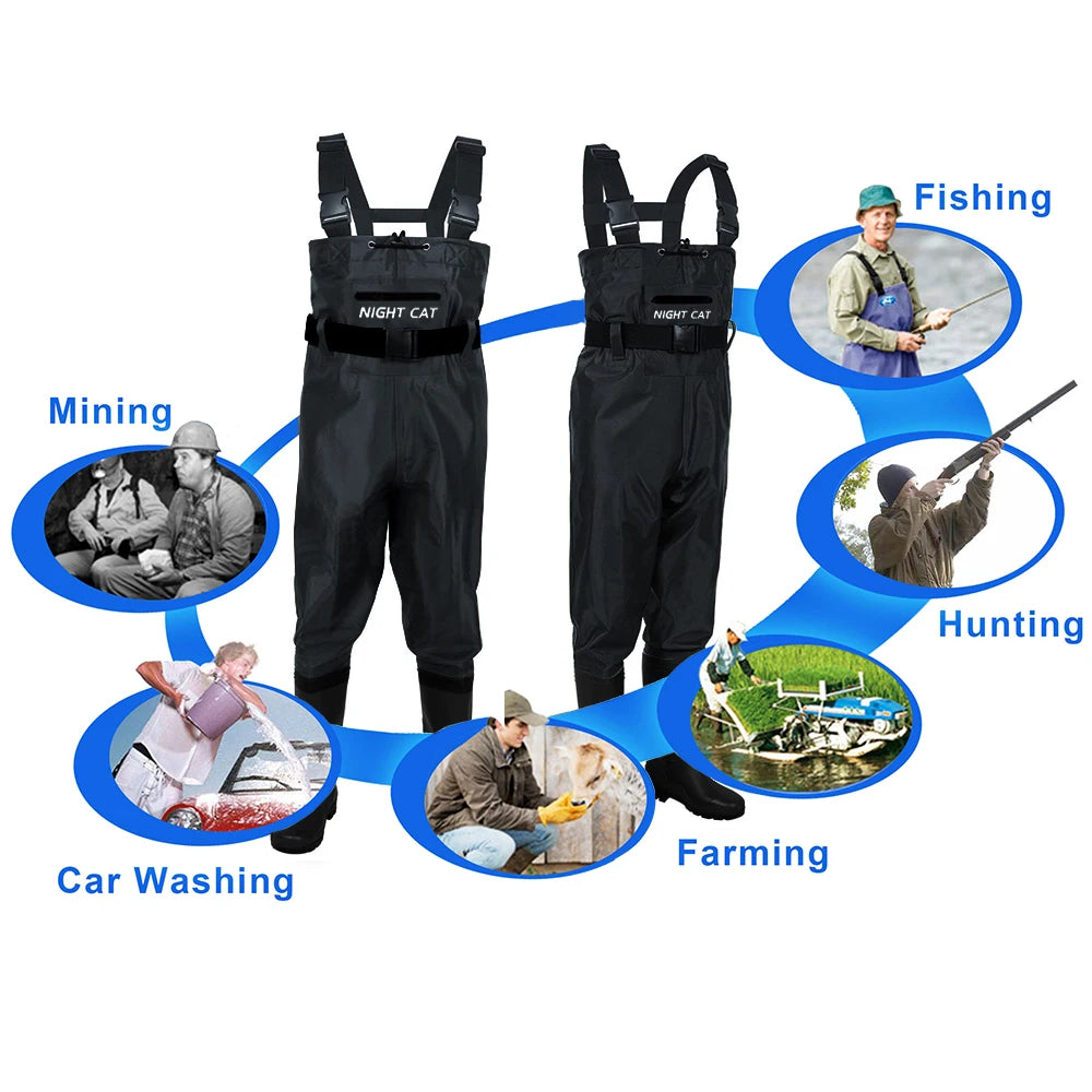 Waders Breathable Waterproof Chest Nylon