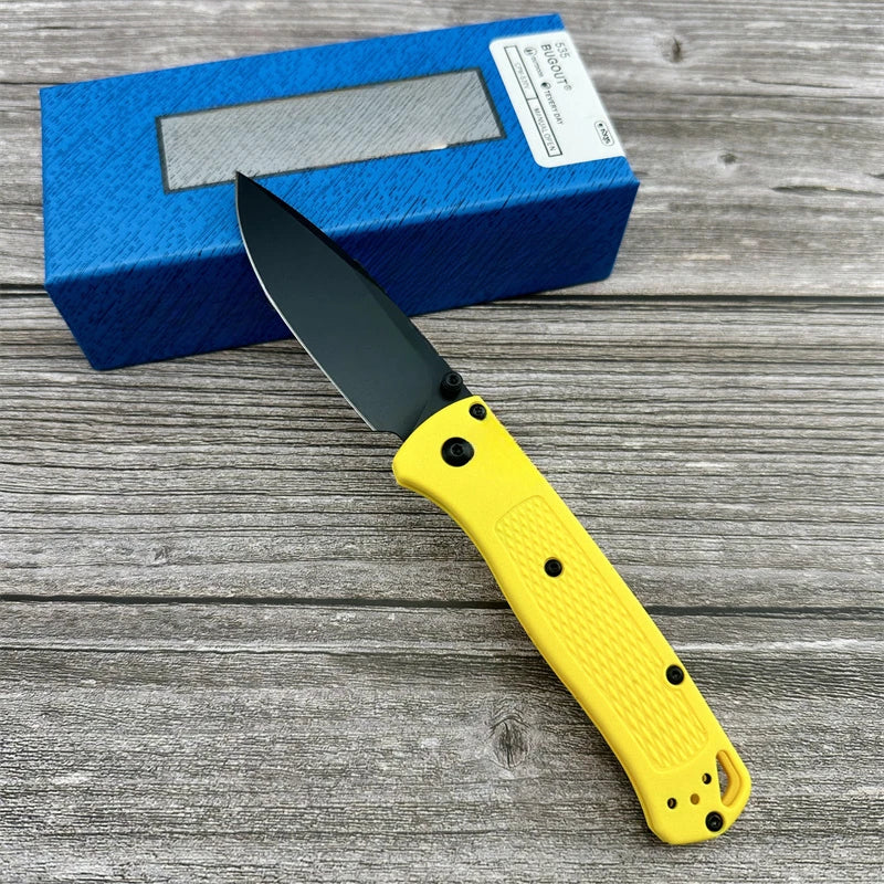 BM535 folding knife 440c steel blade hunting