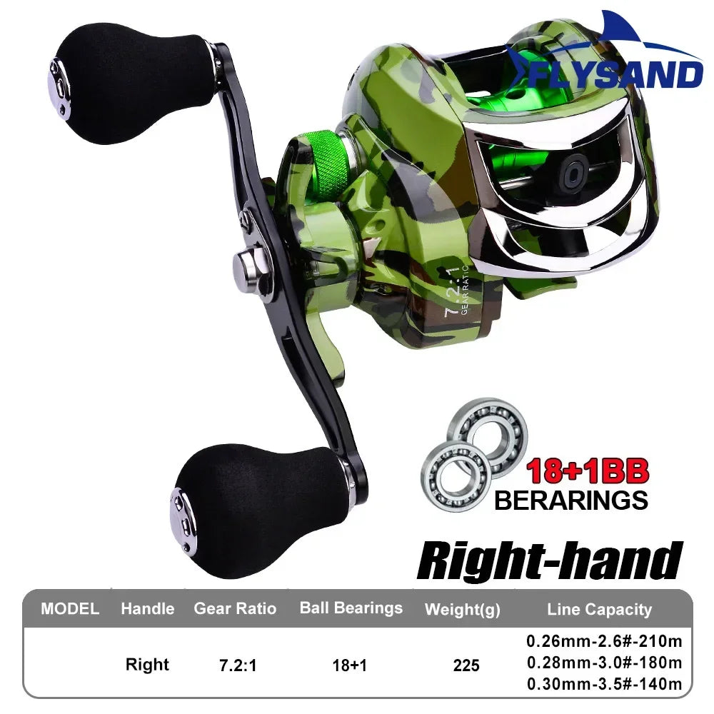 Bait casting Reel 18+1 Ball Bearings