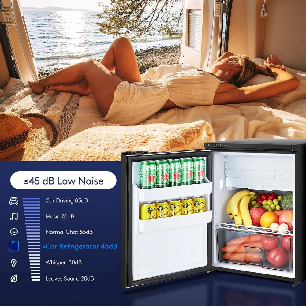 RV Fridge Freezer, WIFI APP Control, 65L (2.3cu.ft.) Portable