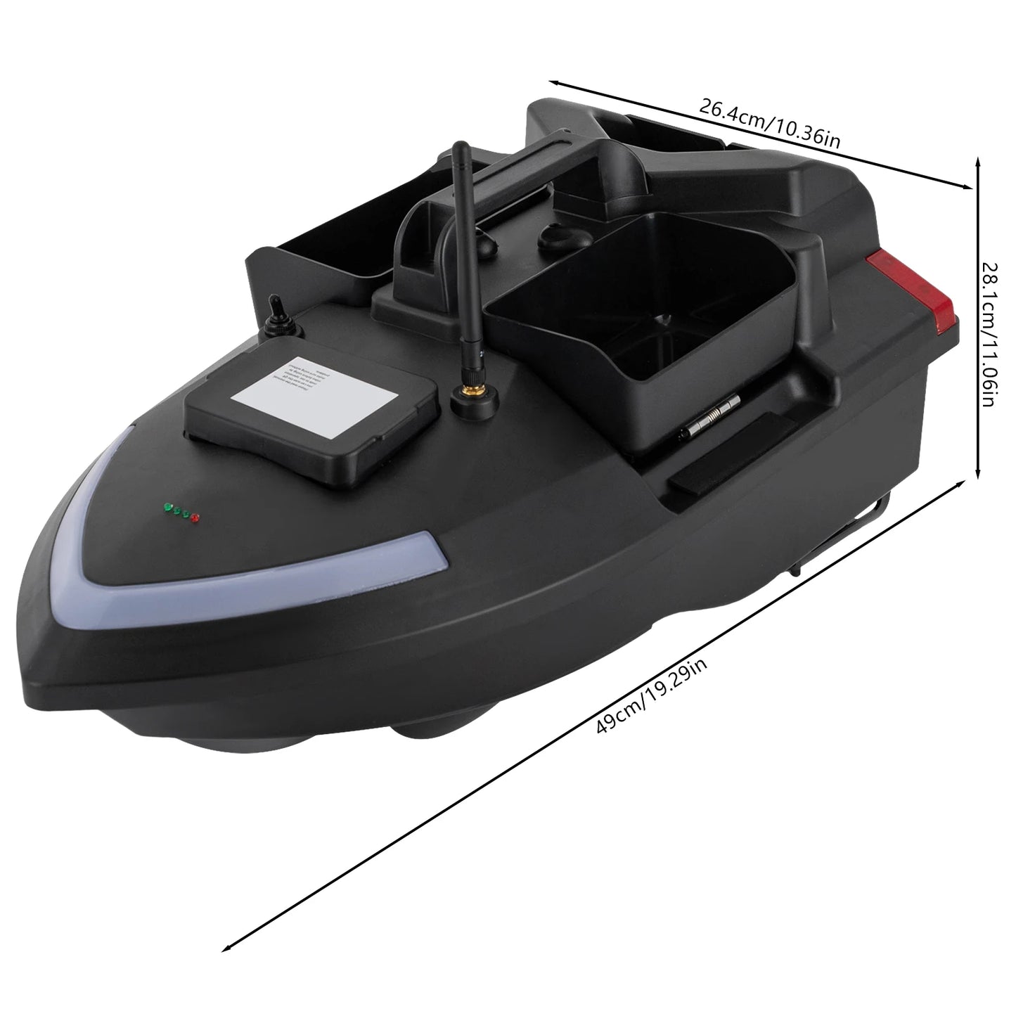 GPS Fishing Boat W/1640.42ft Remote Range 12000mAh