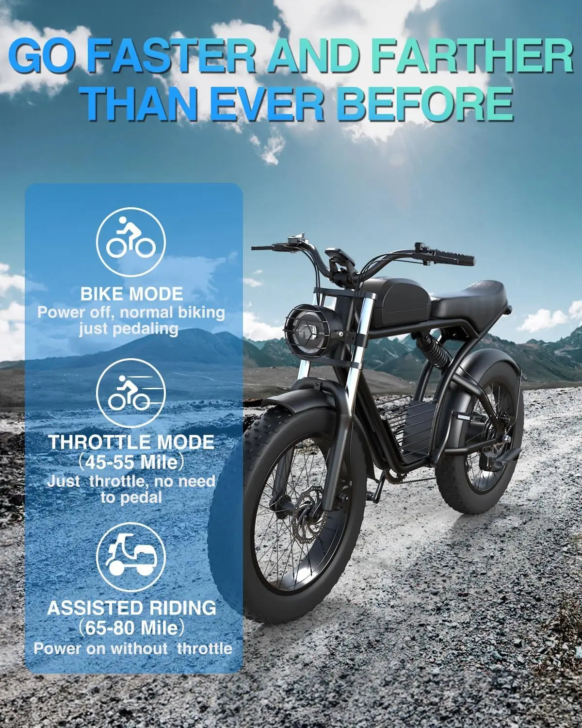K7-1 Electric Bike – High-Speed, Brushless Motor, Carbon Steel Frame
