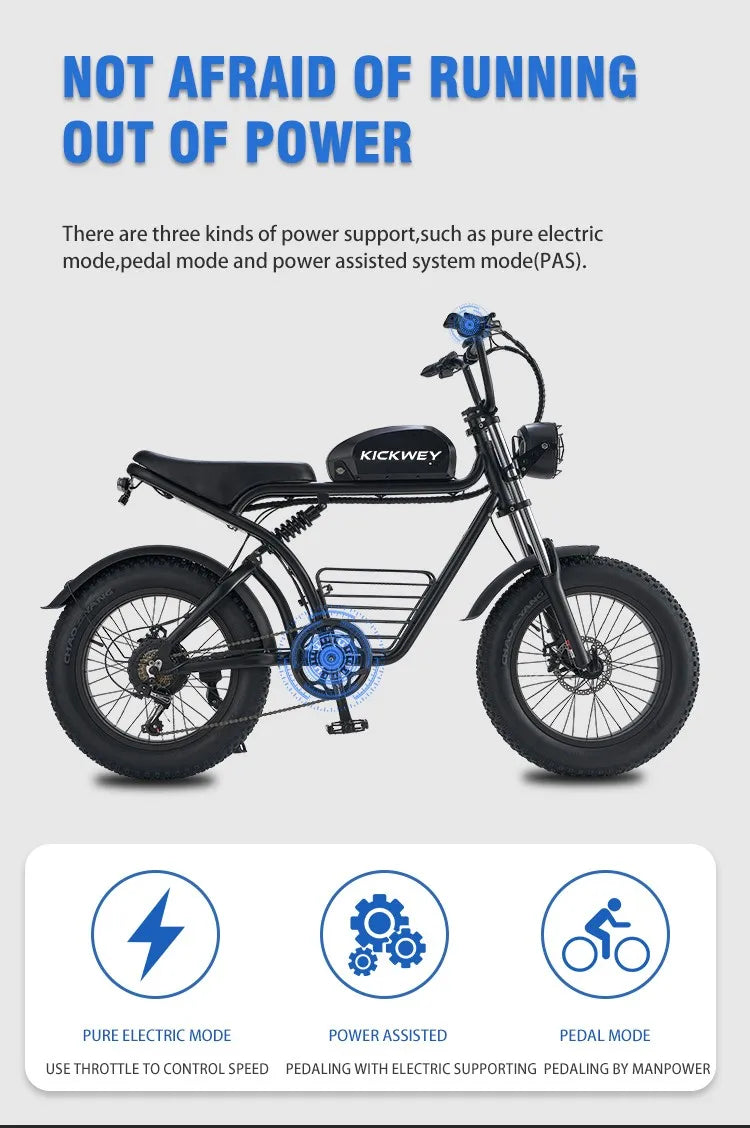 K7-1 Electric Bike – High-Speed, Brushless Motor, Carbon Steel Frame