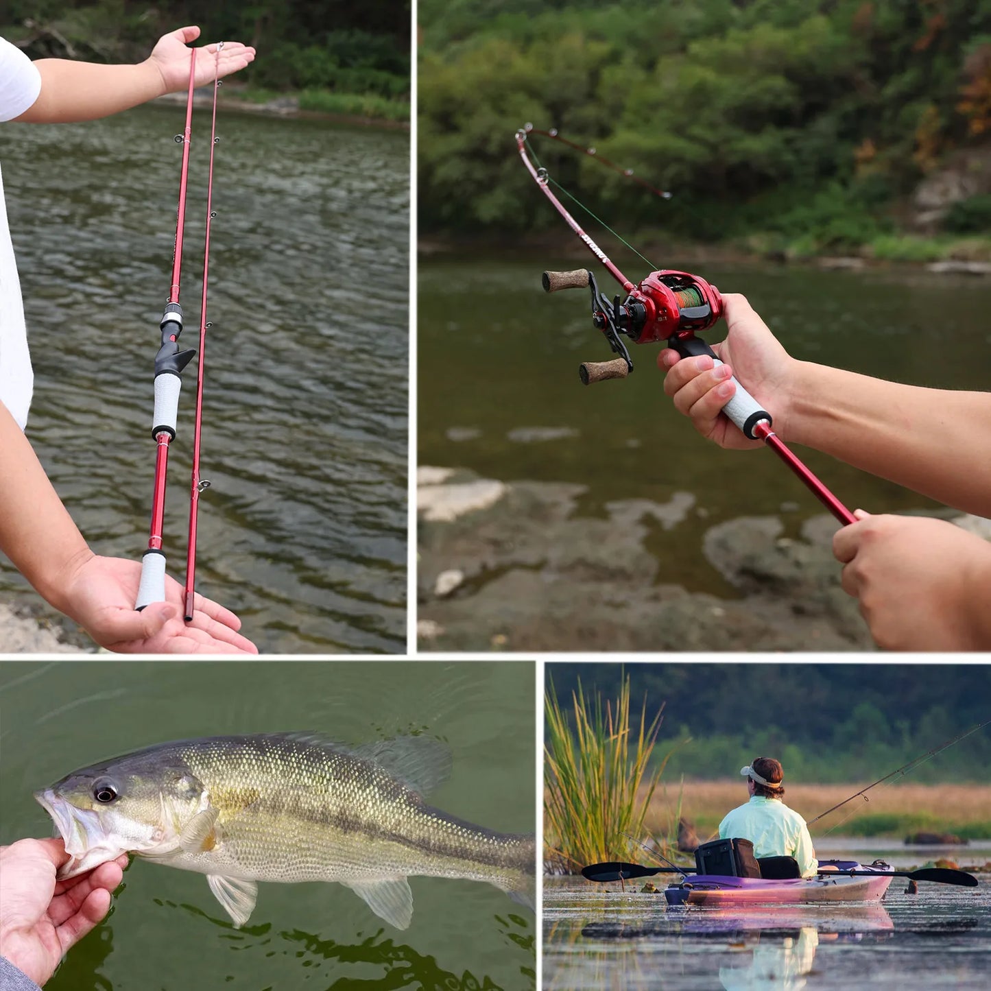 Fishing Rod Spinning & Casting, bass fishing