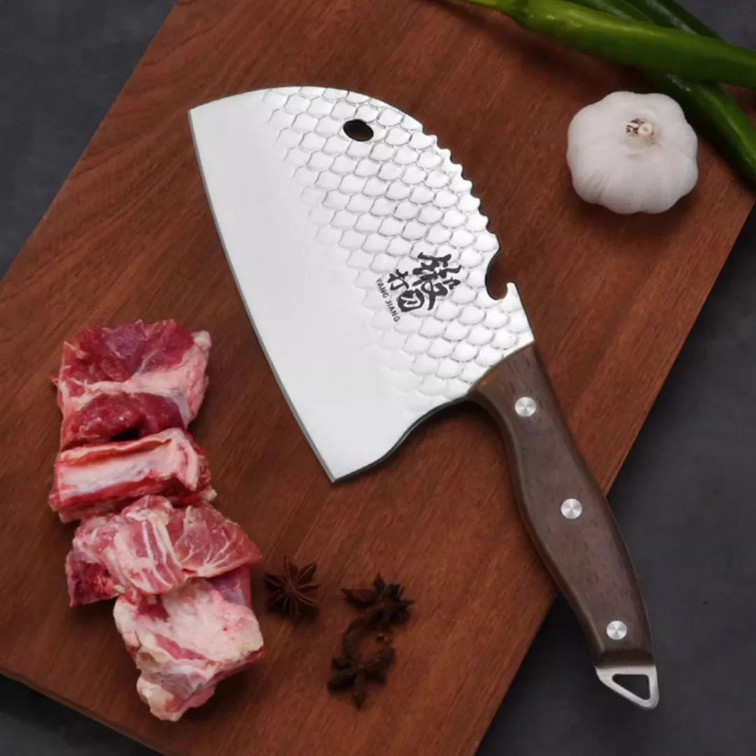 1pc Chef's Sharp Steel Meat Cleaver Knife